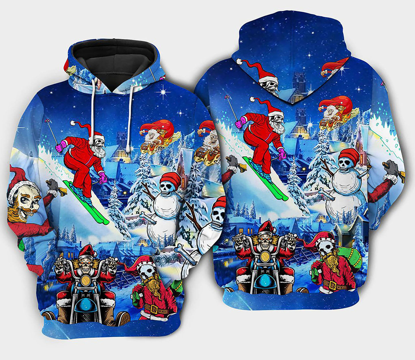 Nollag Le Hoodie Skull 3D geansaí, geansaí Nollag gránna, bronntanas Nollag, bronntanas Nollag 2024