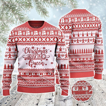 Geansaí Priontála Bácála Nollag na Banríona, Geansaí Gránna Nollag, Bronntanas Nollag, Bronntanas Nollag 2024