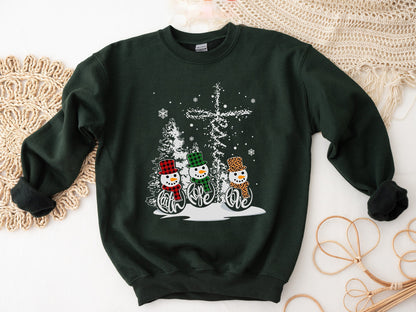 Christmas Snowman Sweatshirt, Christmas Sweater, Snowman Christmas Sweatshirt, Family Christmas Shirt, Retro Vintage Christmas Shirt