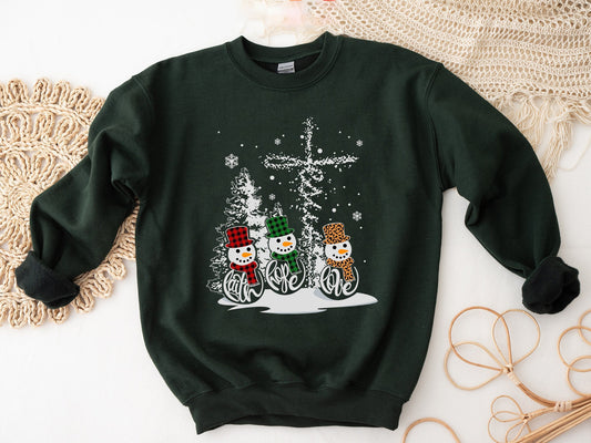 Christmas Snowman Sweatshirt, Christmas Sweater, Snowman Christmas Sweatshirt, Family Christmas Shirt, Retro Vintage Christmas Shirt