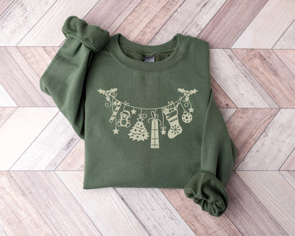 Christmas Sweatshirt, Merry Christmas Sweatshirt, Holiday Sweater, Christmas Crewneck, Holiday Gifts, Minimal Christmas Sweatshirt, Xmas Tee