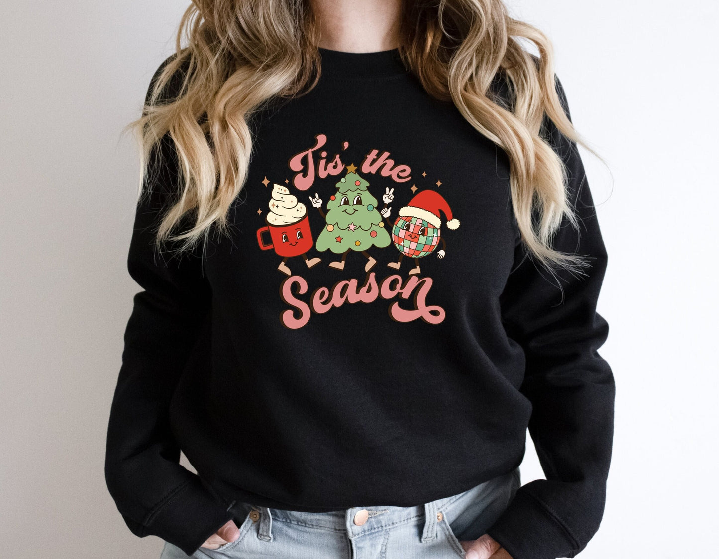Christmas Tis The Season Sweatshirt, Christmas Shirt, Tis The Season Tee, Xmas Shirt, Christmas Sweatshirt, Christmas Women Shirt,Merry Xmas