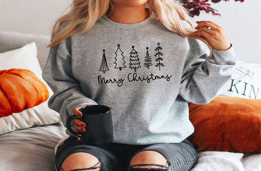 Christmas Tree sweatshirt, Christmas sweatshirt, Cute Christmas Shirt, Holiday Shirt, Women's Christmas Shirt, Christmas