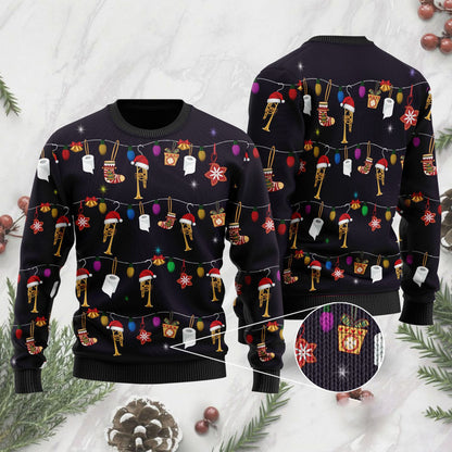 Geansaí Gránna Troimpéad na Nollag Do Lovers Trumpet, Bronntanas Nollag, Bronntanas Nollag 2024