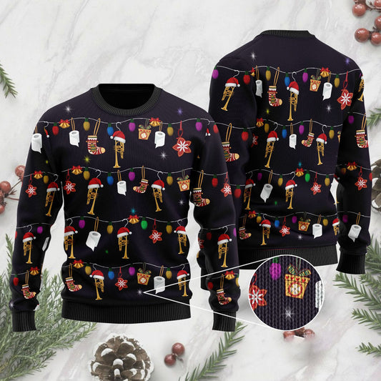 Geansaí Gránna Troimpéad na Nollag Do Lovers Trumpet, Bronntanas Nollag, Bronntanas Nollag 2024