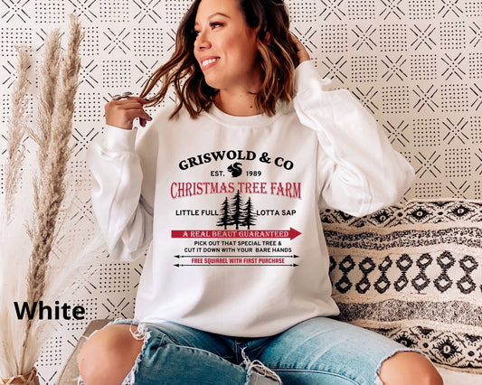 Christmas Vacation Tree Sweatshirt, Griswold Christmas Tree Farm Sweatshirt, Christmas Sweatshirt, Funny Holiday Sweater, Christmas Movie