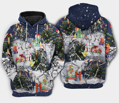 Damhsa cloigeann Nollag sona Hoodie 3D, Geansaí Gránna Nollag, Bronntanas Nollag, Bronntanas Nollag 2024