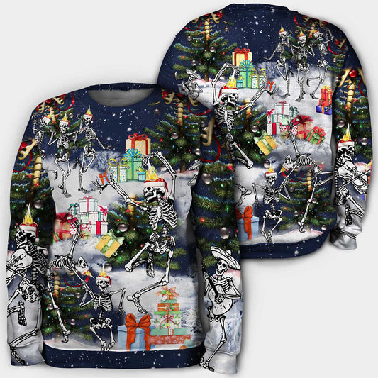 Damhsa cloigeann Nollag sona Hoodie 3D, Geansaí Gránna Nollag, Bronntanas Nollag, Bronntanas Nollag 2024