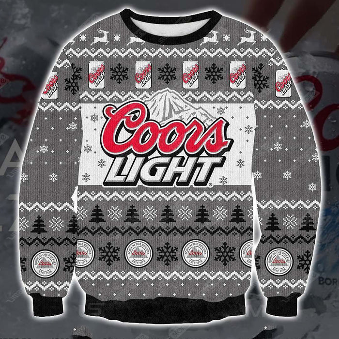 Coors Light beer 3D Print Christmas Sweater, Christmas Ugly Sweater, Christmas Gift, Gift Christmas 2022