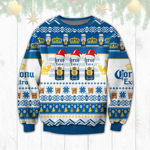 Corona Extra Beer Christmas Ugly Sweater Tshirt Hoodie Apparel,Christmas Ugly Sweater,Christmas Gift,Gift Christmas 2022