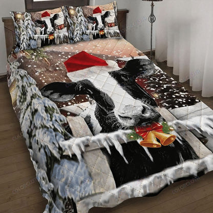 Cow Christmas Quilt Bedding Set Bedroom Set Bedlinen 3D,Bedding Christmas Gift,Bedding Set Christmas