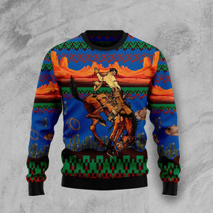 Cowboy Desert cactus Ugly Christmas Sweater, Christmas Ugly Sweater, Christmas Gift, Gift Christmas 2022