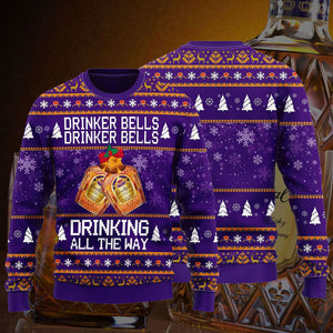 Crown Royal Drinker Bells Drinker Bells Drinking All The Way, Christmas Gift, Gift Christmas 2024