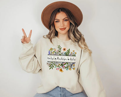 Custom Mammy Sweatshirt, Mothers Day Gift, Personalized Gift, Custom Name Sweatshirt, Gift for Mom