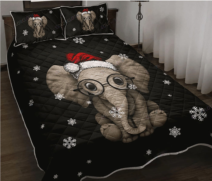 Cute Christmas Elephant Quit Bedding Set Bedroom Set Bedlinen 3D,Bedding Christmas Gift,Bedding Set Christmas