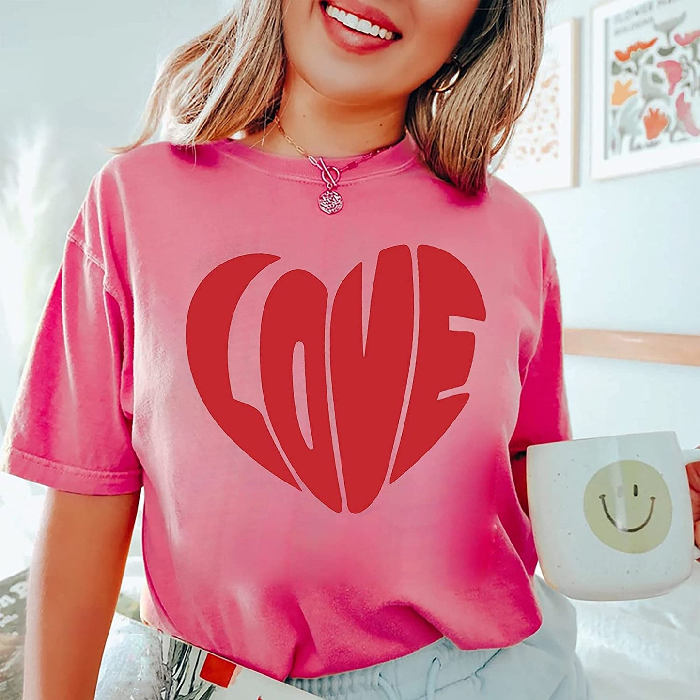 Cute Love Heart T-Shirt, Valentine's Day Heart Sweatshirt, Lovely Couple day Long Sleeve, Xoxo Valentine Graphic Hoodie for couple