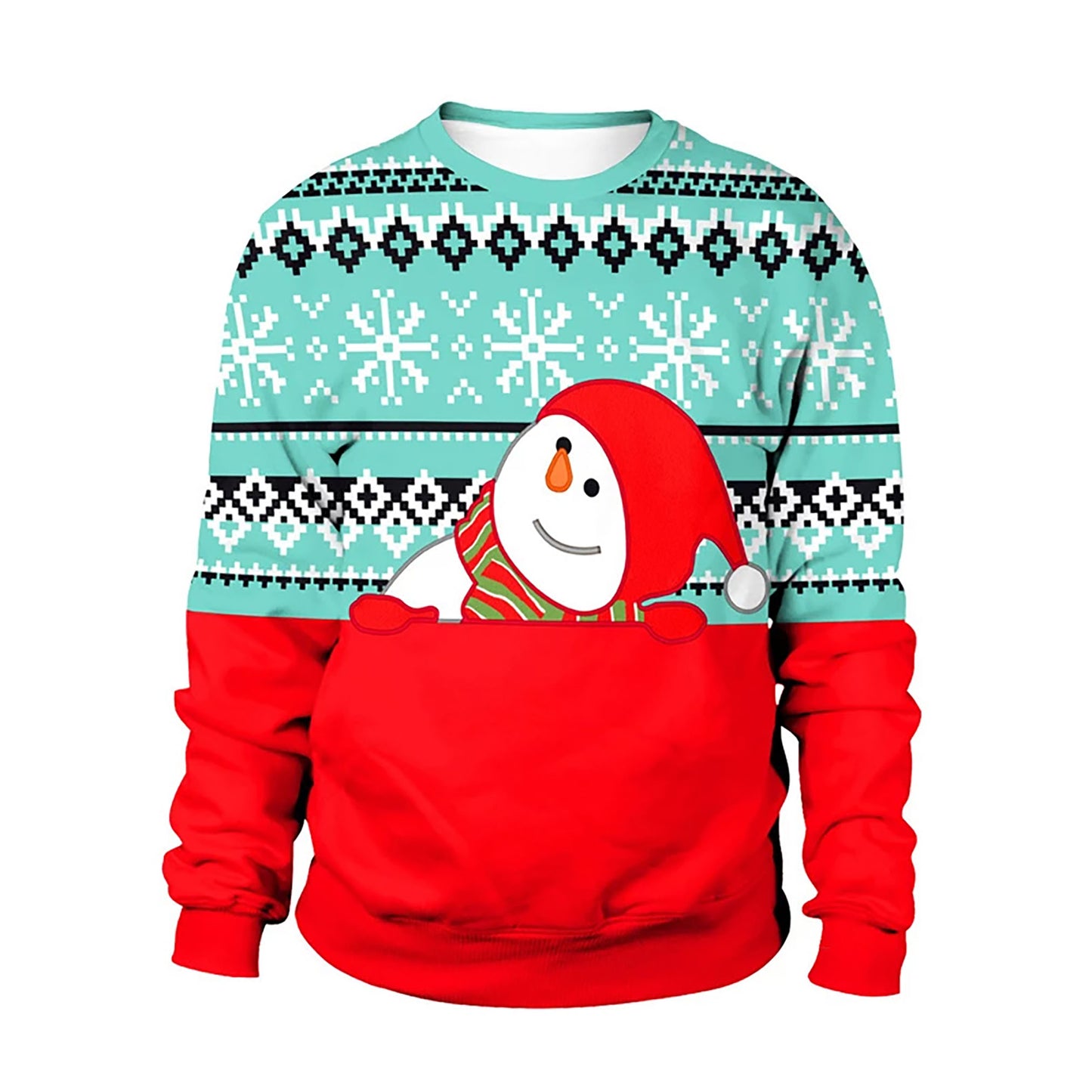 Cute Snowman Christmas sweater, Christmas Ugly Sweater, Christmas Gift, Gift Christmas 2024