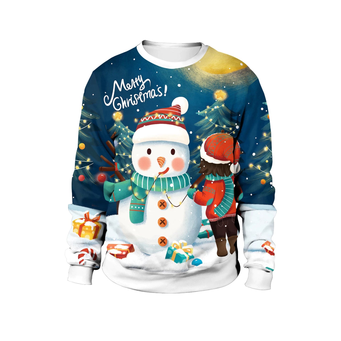 Cute Snowman Merry Christmas sweater, Christmas Ugly Sweater, Christmas Gift, Gift Christmas 2024