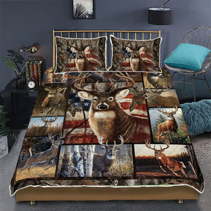 Deer American Quilt Bedding Set Bedroom Set Bedlinen 3D,Bedding Christmas Gift,Bedding Set Christmas