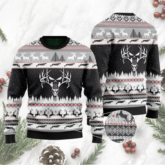 Deer Hunting Ugly Sweater, Christmas Ugly Sweater, Christmas Gift, Gift Christmas 2024