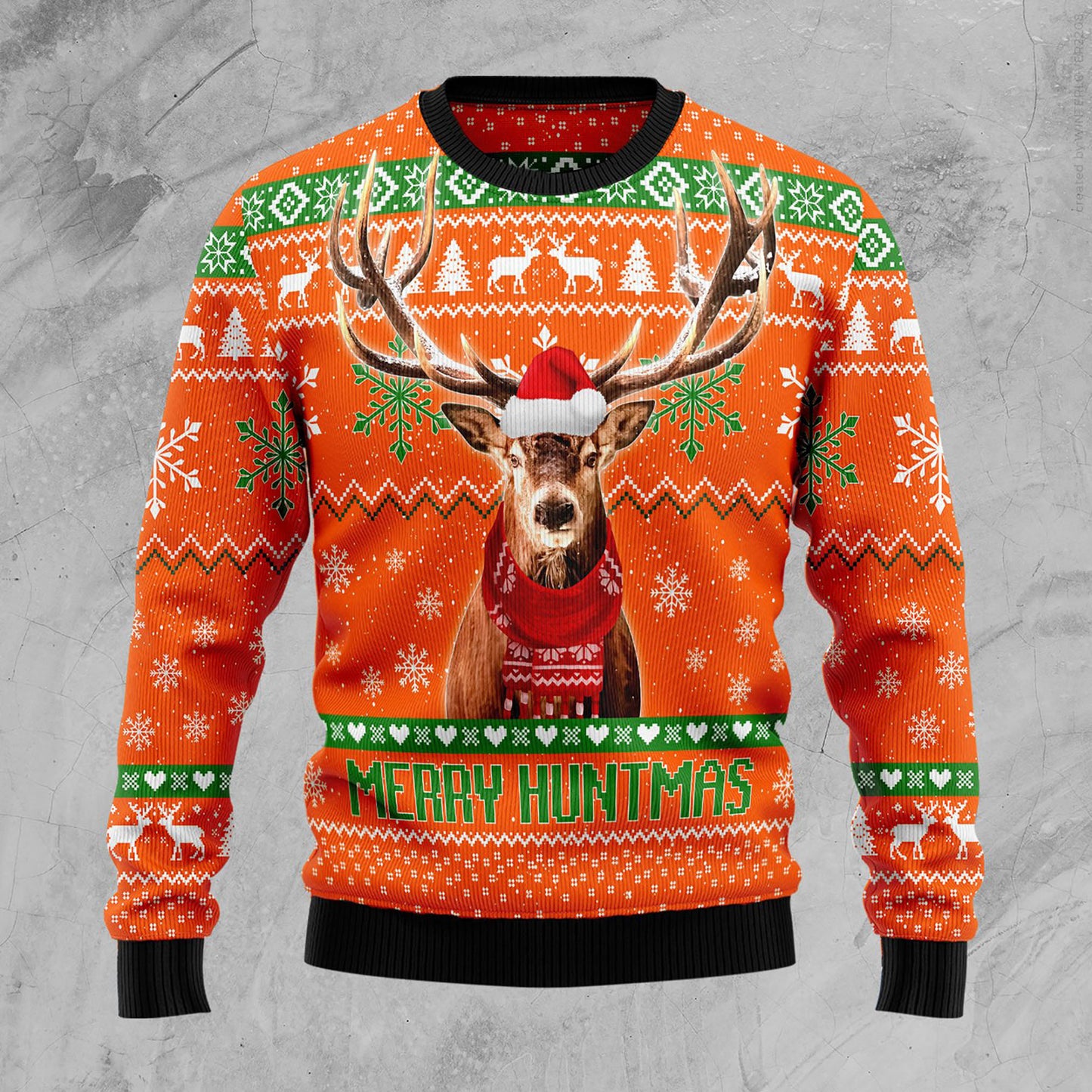 Deer Merry Huntmas Hunting Ugly Christmas Sweater, Christmas Ugly Sweater, Christmas Gift, Gift Christmas 2024