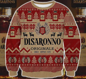 Disaronno 3D Print Christmas Sweater, Christmas Gift, Gift Christmas 2022