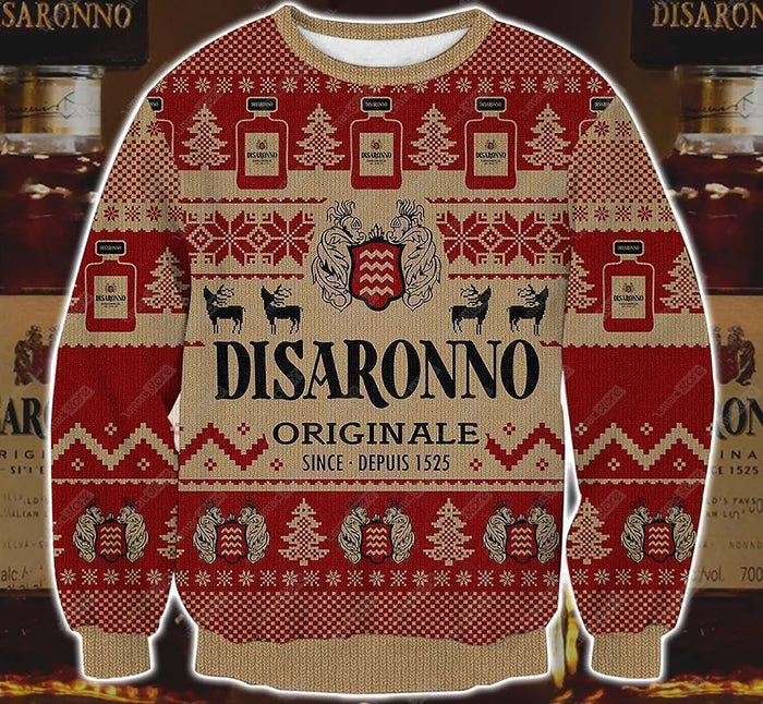 Disaronno 3D Print Christmas Sweater, Christmas Gift, Gift Christmas 2022