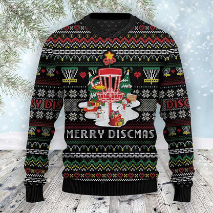 Disc Golf Lovers Gift Merry Discmas All Over Sweater, Christmas Ugly Sweater, Christmas Gift, Gift Christmas 2024