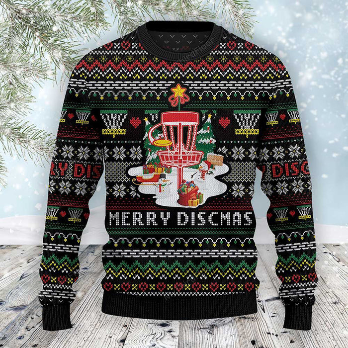 Disc Golf Lovers Gift Merry Discmas All Over Sweater, Christmas Ugly Sweater, Christmas Gift, Gift Christmas 2024