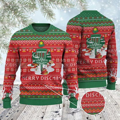 Disc Golf Lovers Merry Discmas Christmas Gift All Sweater, Christmas Ugly Sweater, Christmas Gift, Gift Christmas 2024