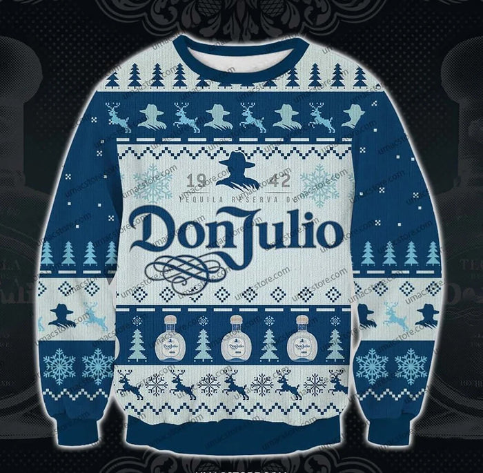 Don Julio 3D Print Christmas Sweater Tshirt Hoodie Apparel,Christmas Ugly Sweater,Christmas Gift,Gift Christmas 2022