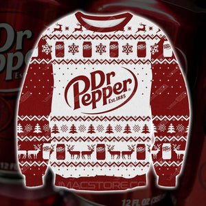 Dr Pepper 3D Print Christmas Sweater, Christmas Ugly Sweater, Christmas Gift, Gift Christmas 2022