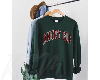 Elf Shirt,Angry Elf Christmas Sweatshirt,Funny Christmas Shirt,Elf Buddy,Christmas Sweater,Holiday Shirt,Christmas Movie Lover,Holiday Movie