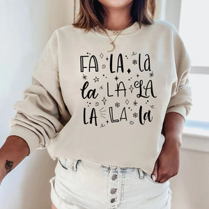 Fa La La La La Christmas Sweatshirt, Retro Christmas Sweater, Fa La La La La Sweater, Christmas Sweater, Christmas Tree Sweatshirt