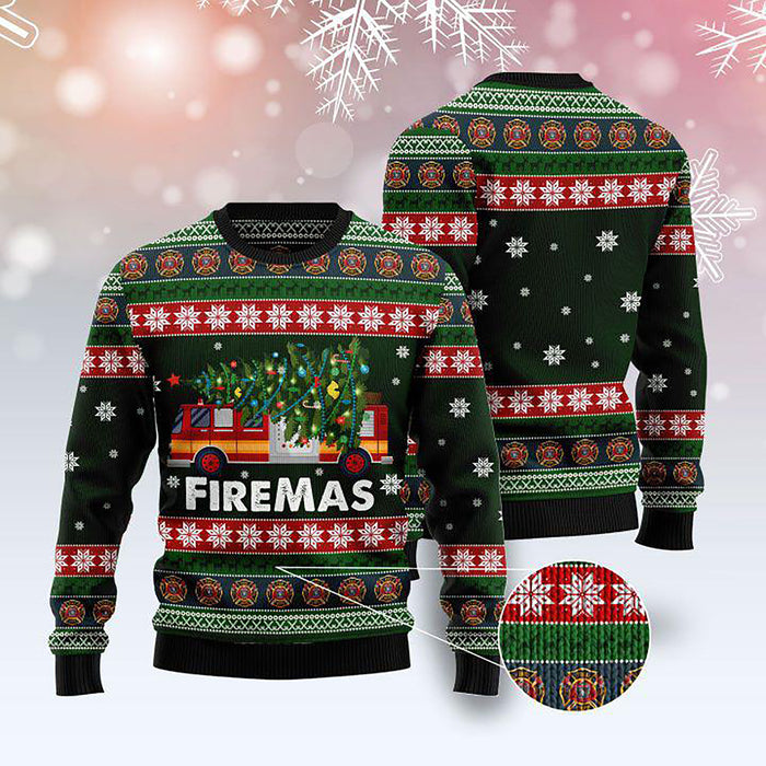 FIREFIGHTER FIREMAS UGLY CHRISTMAS SWEATER  Tshirt Hoodie Apparel,Christmas Ugly Sweater,Christmas Gift,Gift Christmas 2022