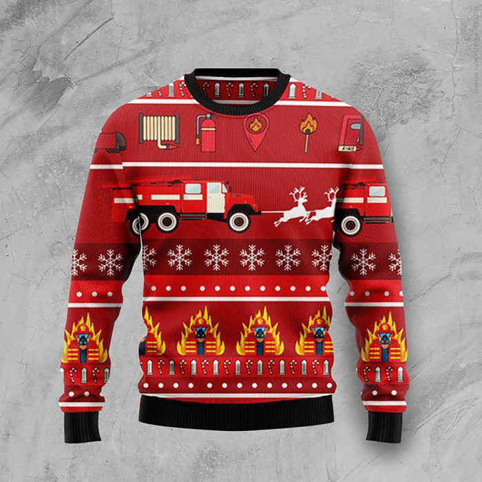 Firefighter Christmas sweater hot 2022, Christmas Ugly Sweater, Christmas Gift, Gift Christmas 2022