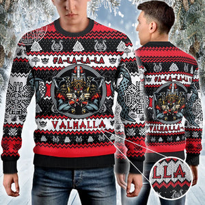 Fa La La La Vikings Ugly Christmas Sweater, Christmas Ugly Sweater, Christmas Gift, Gift Christmas 2024