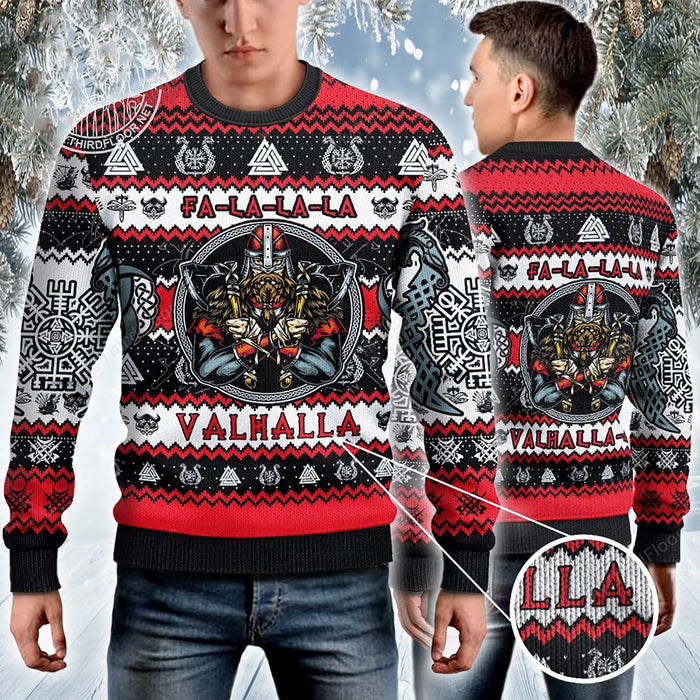 Fa La La La Vikings Ugly Christmas Sweater, Christmas Ugly Sweater, Christmas Gift, Gift Christmas 2022