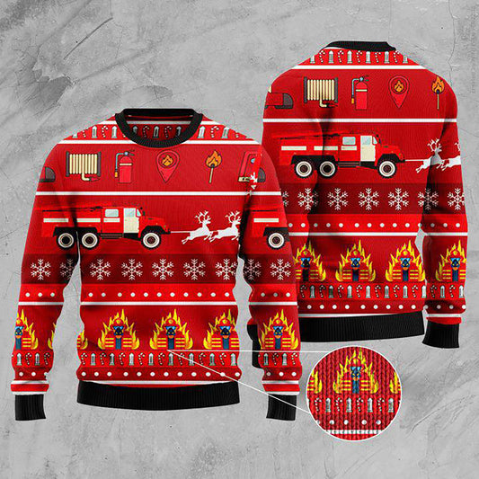 Firefighter Christmas sweater hot 2022, Christmas Ugly Sweater, Christmas Gift, Gift Christmas 2024