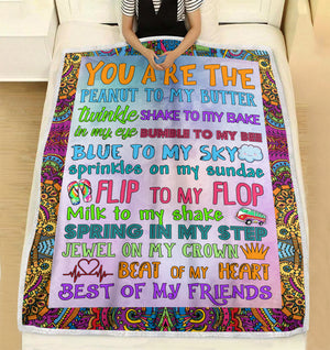 You are the peanut to my butter Merry Christmas fleece blanket unique Christmas family gift idea