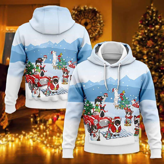 French Bulldog Christmas 3D Hoodie, Christmas Ugly Sweater, Christmas Gift, Gift Christmas 2024