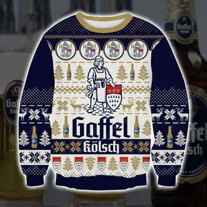 Gaffel Kolsch 3D Print Christmas Sweater, Christmas Ugly Sweater, Christmas Gift, Gift Christmas 2022