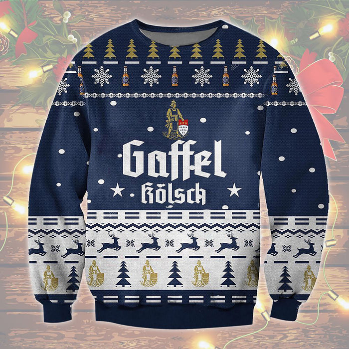 Gaffel Kolsch Beer Ugly Sweater Christmas, Christmas Ugly Sweater, Christmas Gift, Gift Christmas 2024