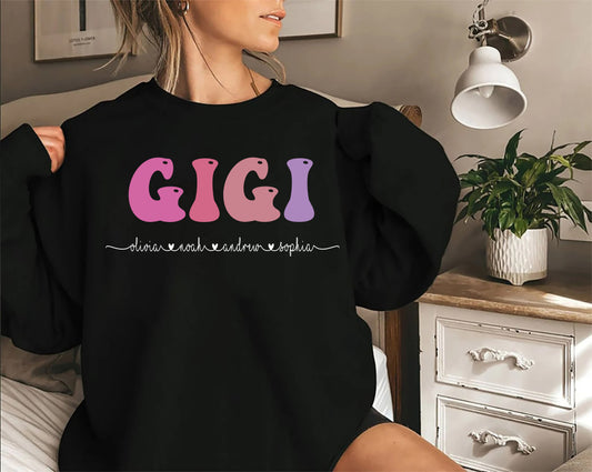 Grandma Sweatshirt, Personalized Gifts for Her, Custom Sweatshirt, Christmas Gifts, Gifts for Nana, Gigi Gifts Shirts sweatshirt
