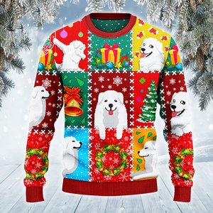 Great Pyrenees Dog Lovers Christmas Wishes All Over Sweater, Christmas Ugly Sweater, Christmas Gift, Gift Christmas 2024