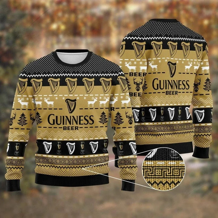 Guinness Ugly Christmas Sweater All Over Print Tshirt Hoodie Apparel,Christmas Ugly Sweater,Christmas Gift,Gift Christmas 2024