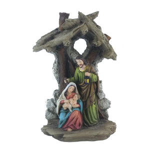 Zayton Figurine Holy Family Nativity Scene Home Decoration Christ Jesus Statues Mary Joseph Miniature Sculpture Christmas Gift