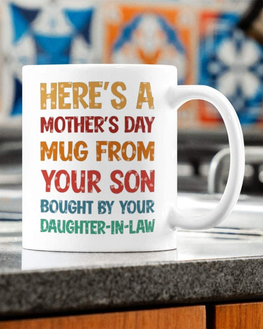 Seo é Muga Lá na Máthar Ó Do Mhac a Cheannaigh Ceannaigh Muga Caife Greannmhar Do Iníon Céile - Bronntanas Spraoi do Mháthair-Chéile Ó Iníon-Chéile Ar Lá na Máthar