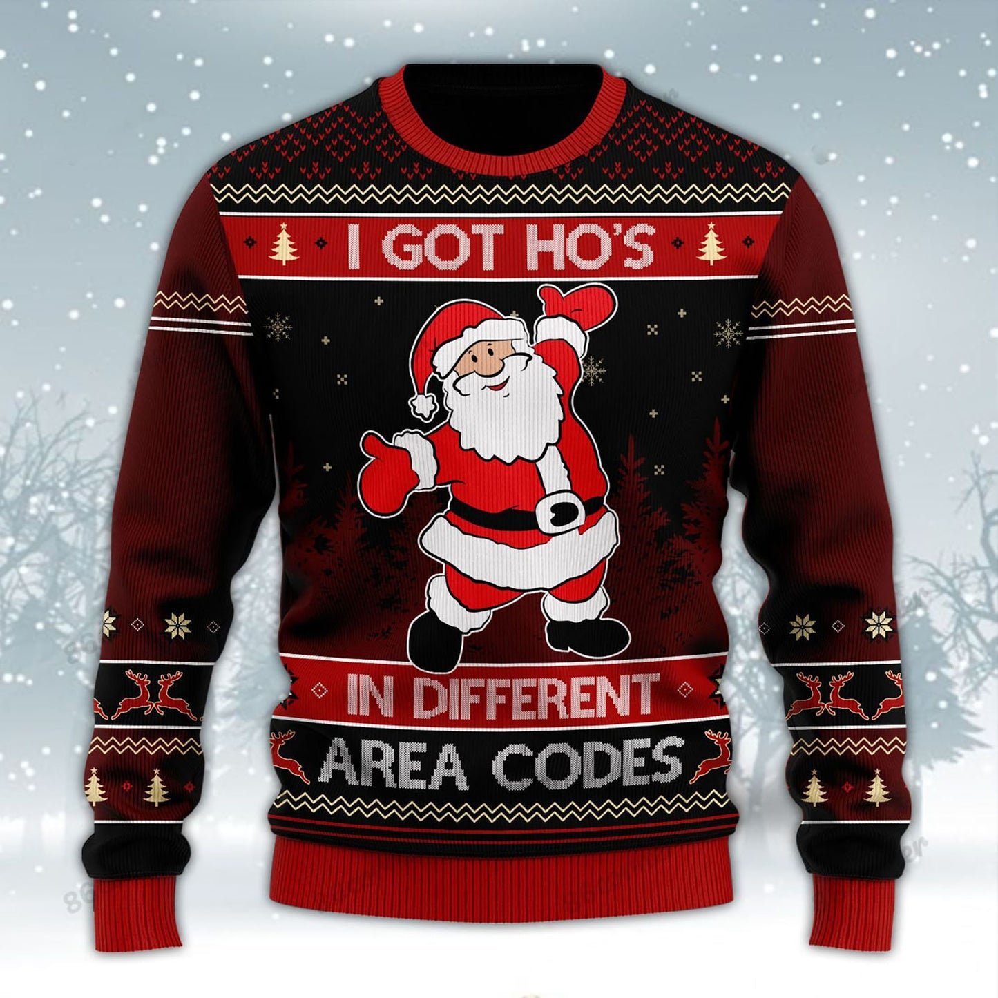 I Got Ho In Different Area Codes Ugly Sweater, Christmas Ugly Sweater, Christmas Gift, Gift Christmas 2024
