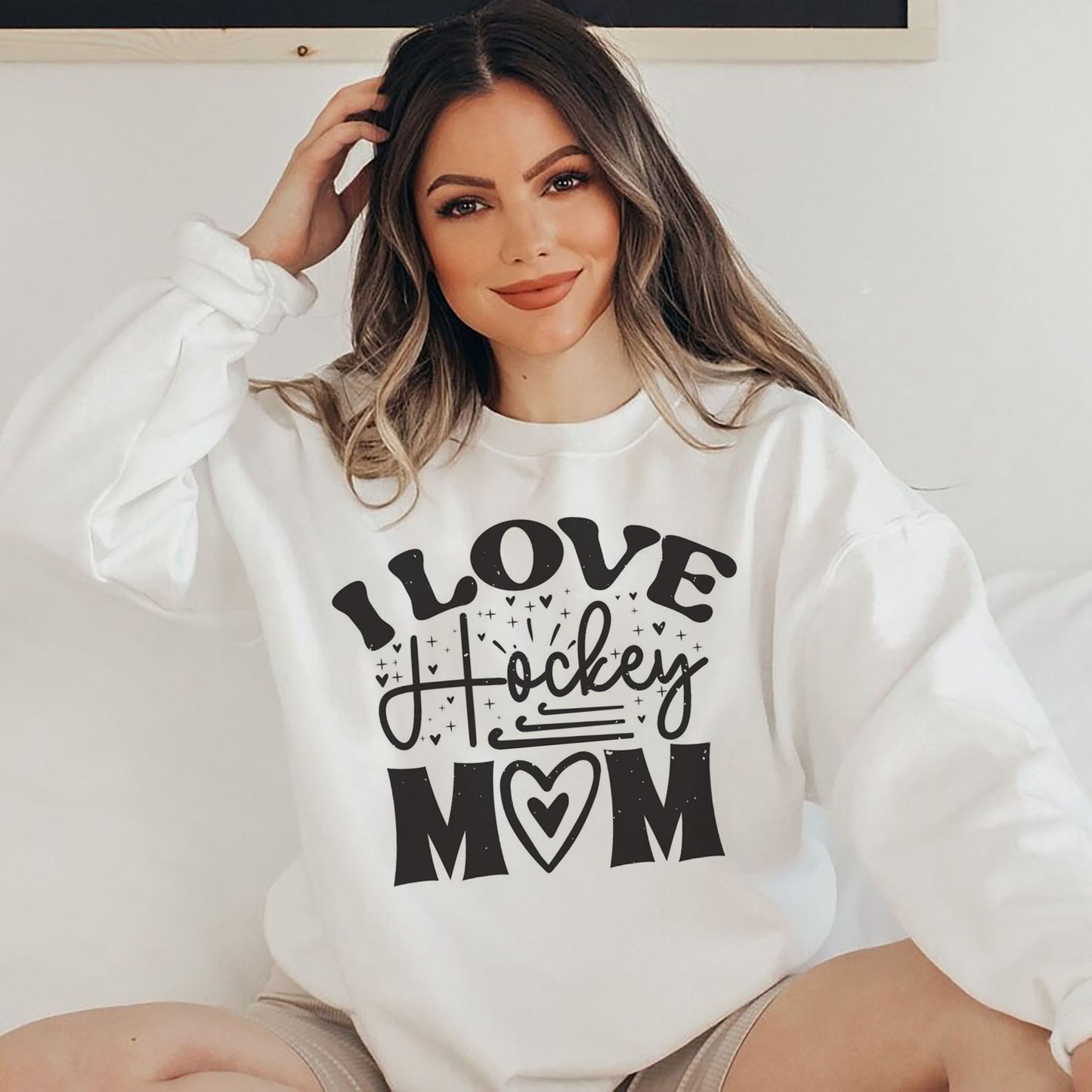 I Love Hockey Moms T-Shirt, Sweatshirt, Hoodie, Hockey Mom Hoodie Sweatshirt, Hockey Mom Hoodie
